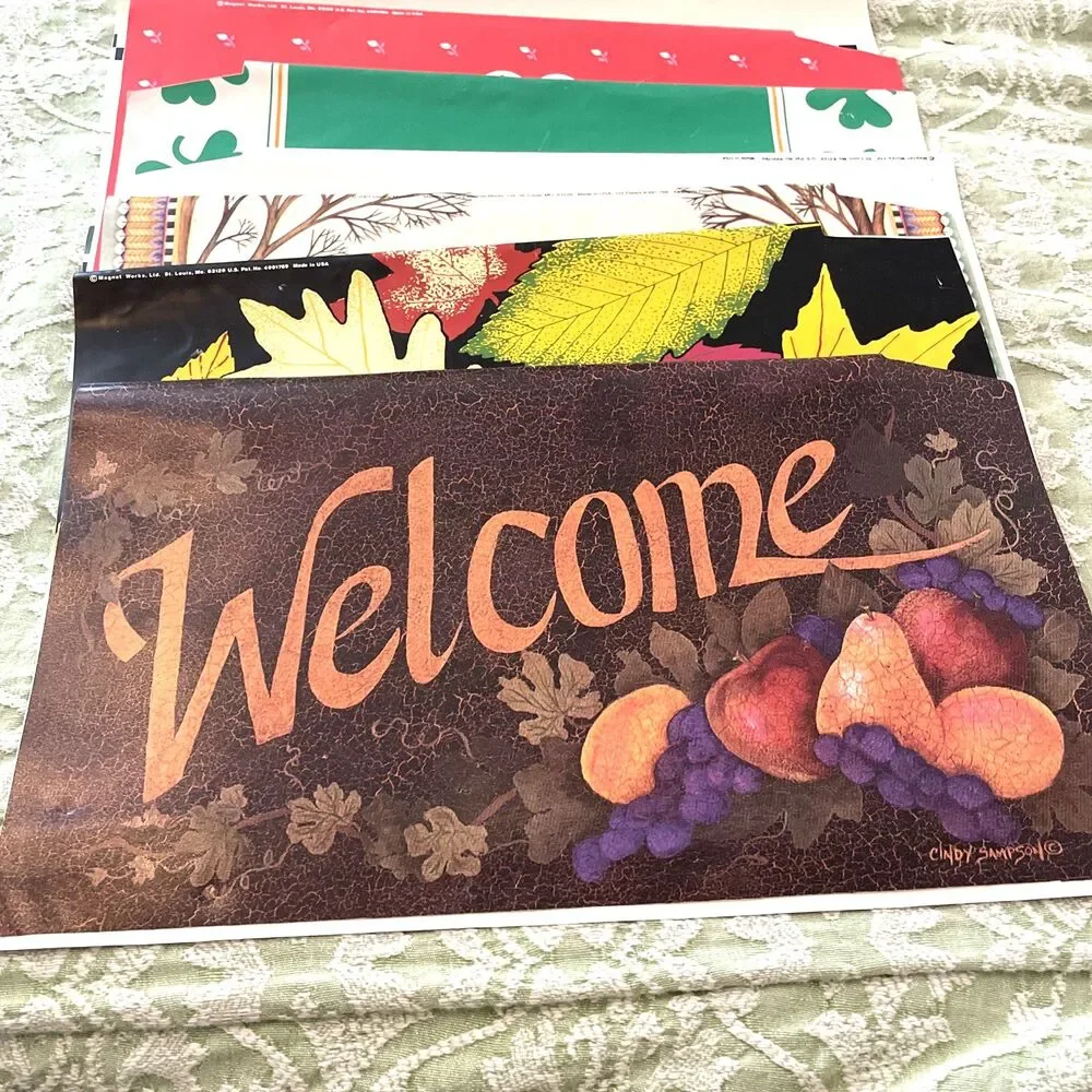Vintage Mailbox Covers Fall Halloween Valentines St Patrick’s 8 Pcs Made in USA